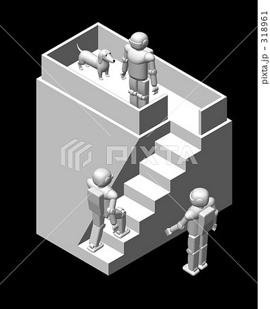 騙し絵 図形のイラスト素材