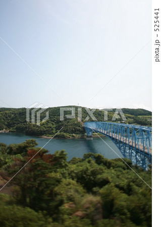 黒瀬戸大橋 ミニチュア 橋の写真素材