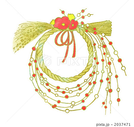 餅花のイラスト素材