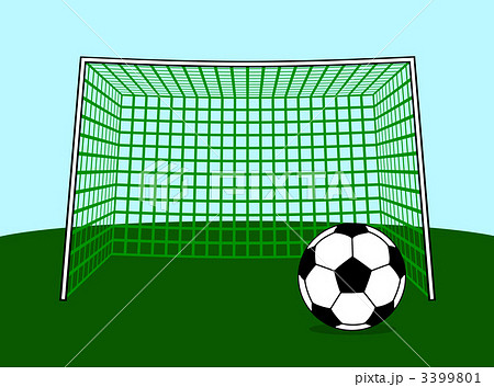 サッカーネットのイラスト素材