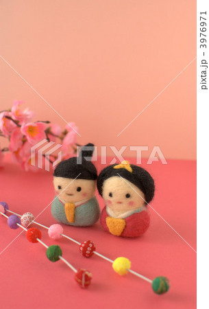人形 ひな人形 ひな祭り 羊毛フェルトの写真素材 - PIXTA
