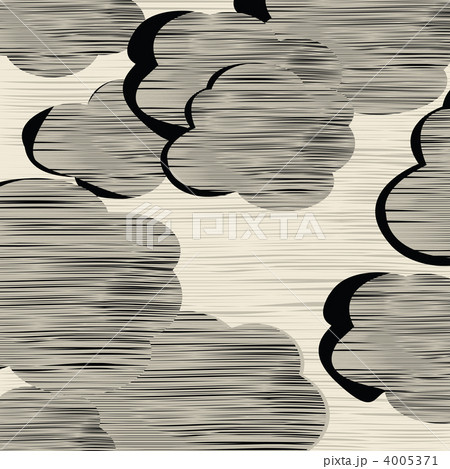 どんより 雲 曇のイラスト素材