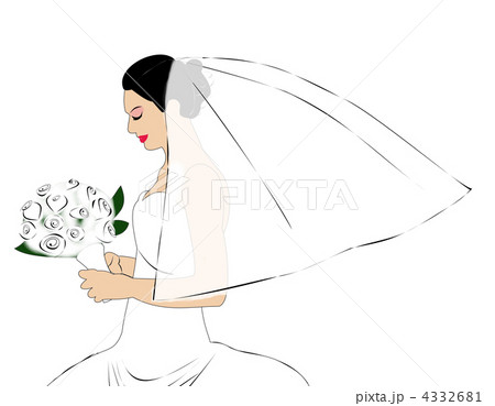 ジューンブライドのイラスト素材