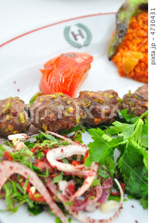 フストゥクルケバブ ケバブ ピスタチオケバブ トルコ料理の写真素材