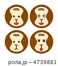 猿のお面のイラスト素材