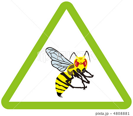マーク 危険 蜂 警戒のイラスト素材 - PIXTA