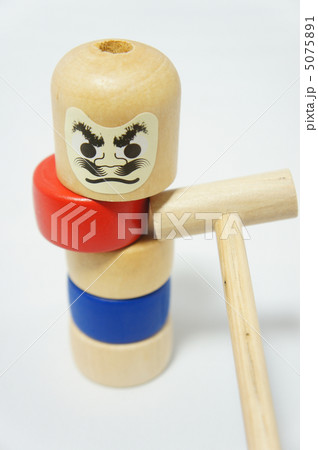 だるま落とし ダルマ落とし だるまおとし 達磨落としの写真素材