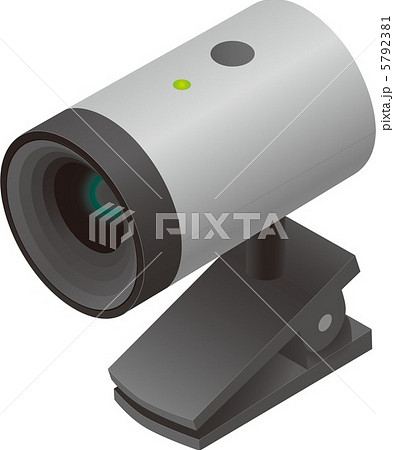 ウェブカメラ Webカメラ イラスト アイコンの写真素材 Pixta