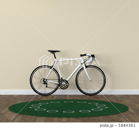 自転車 ドロップハンドル インテリア 部屋の写真素材