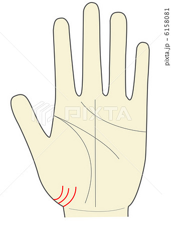 手相占いのイラスト素材