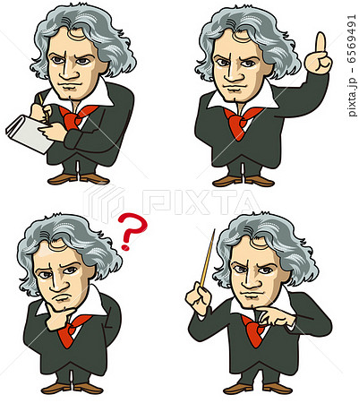 ベートーベン 音楽家 男性 人物のイラスト素材 Pixta