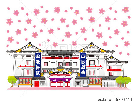 歌舞伎座の写真素材
