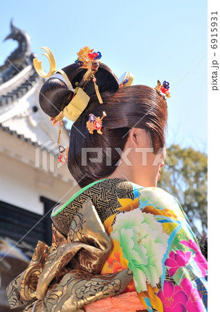 花嫁 かんざし 角隠し 鬘の写真素材 - PIXTA