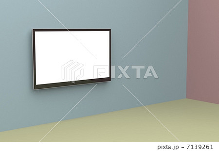 壁掛けテレビのイラスト素材 Pixta