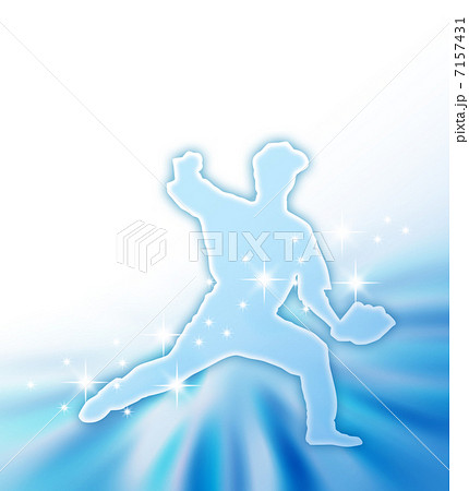 投球フォームのイラスト素材