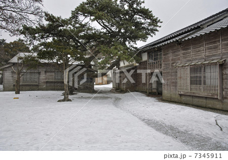 旧関川家別荘 日本 冬 北海道の写真素材