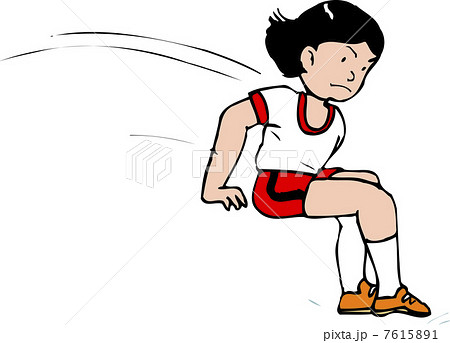 体力測定のイラスト素材