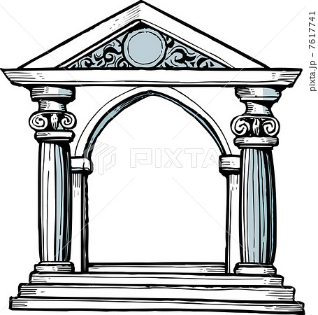 ギリシャ神殿のイラスト素材