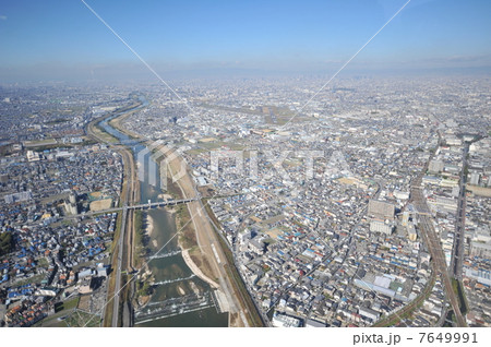 大阪上空の写真素材 - PIXTA
