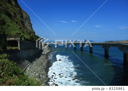 石部海上橋の写真素材