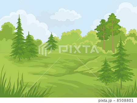 自然 木 森 林のイラスト素材