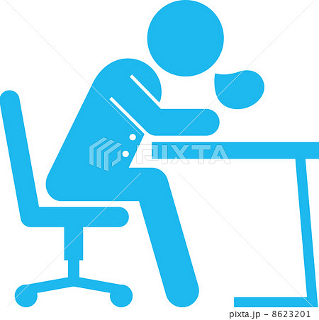 集中力欠如のイラスト素材