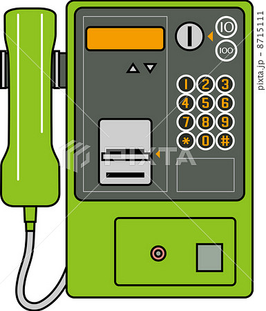 公衆電話のイラスト素材