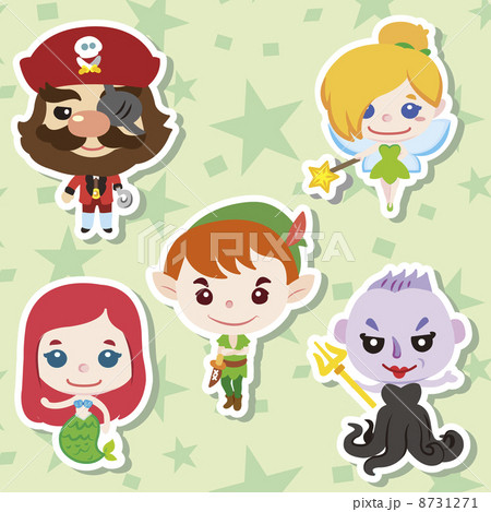 フック船長のイラスト素材