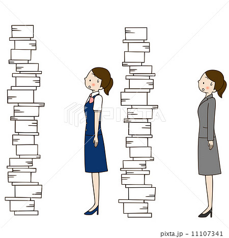 立ち尽くすのイラスト素材