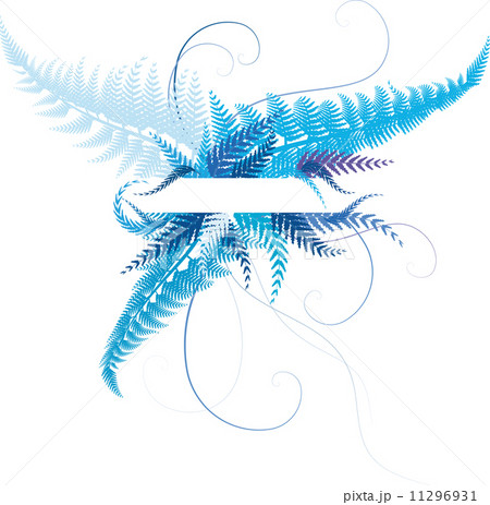 霜羊歯のイラスト素材