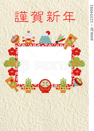 羽子板 切り絵 貼り絵 和の写真素材 - PIXTA