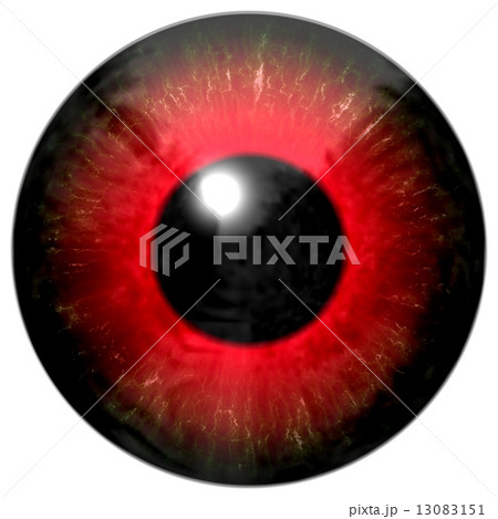 赤い瞳のイラスト素材
