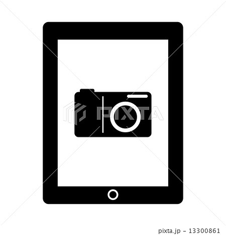 タブレットpc タブレット端末 撮影 タブレットのイラスト素材