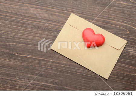 ラブレター 封筒の写真素材