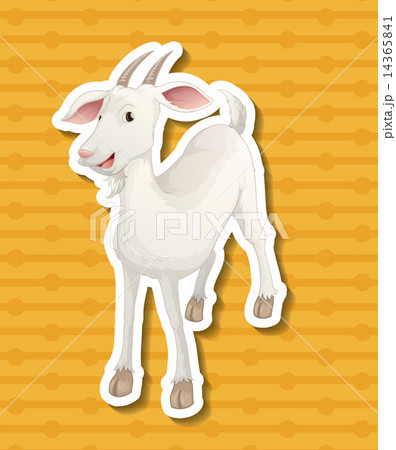 ベクター しっぽ ヤギ 柳木のイラスト素材