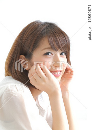 かわいい女性の写真素材