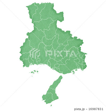 淡路島 兵庫県 淡路 マップのイラスト素材