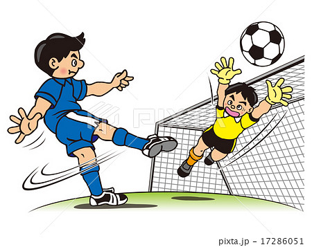 サッカー少年のイラスト素材集 ピクスタ