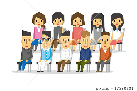 住民集会のイラスト素材
