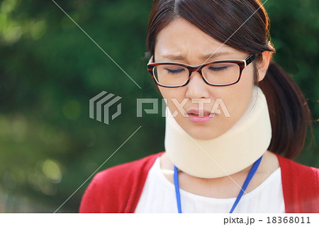 頚椎カラーの写真素材