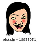 変顔をする女のイラスト素材