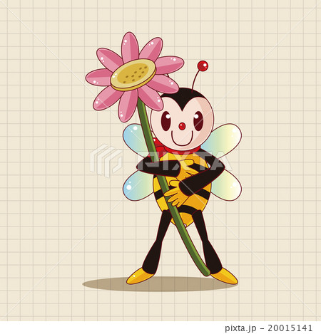 ミツバチ 蜜蜂 みつばち かわいいのイラスト素材