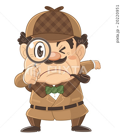 名探偵のイラスト素材