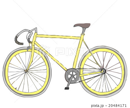 サイクリング イラスト 水彩 自転車のイラスト素材