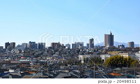 町田市 東京都 街並み 中心街の写真素材