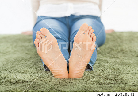 足裏 女性の写真素材