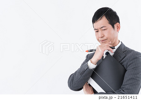 考え込むの写真素材