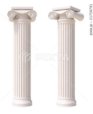 ２本の柱のイラスト素材