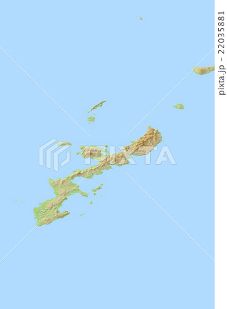 Cg 3dcg 地形 沖縄のイラスト素材
