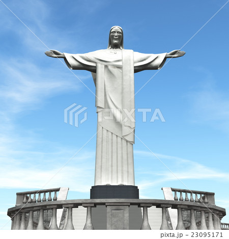 キリスト像 ブラジル Cg 地平線のイラスト素材